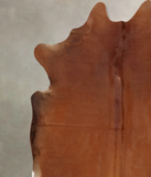 Solid Brown Cowhide Rug #B7934