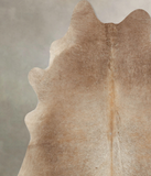 Grey with Beige Cowhide Rug #B7939