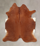 Solid Brown Cowhide Rug #B7942
