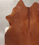 Solid Brown Cowhide Rug #B7942