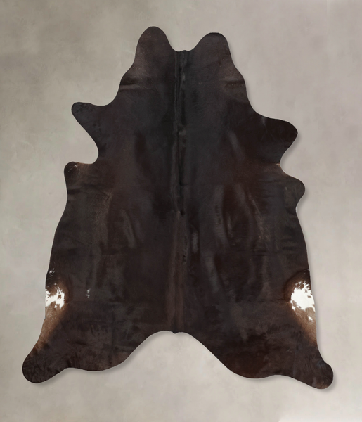 Solid Black Cowhide Rug #B7945