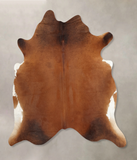 Solid Brown Cowhide Rug #B7949