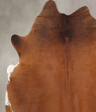 Solid Brown Cowhide Rug #B7949