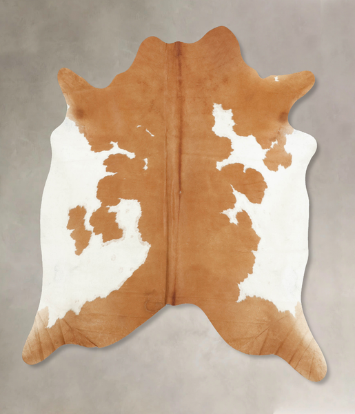 Beige and White Cowhide Rug #B7959