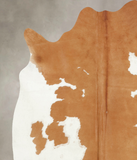 Beige and White Cowhide Rug #B7959