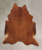 Solid Brown Cowhide Rug #B7975