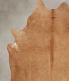 Solid Brown Cowhide Rug #B7976