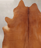 Solid Brown Cowhide Rug #B7983