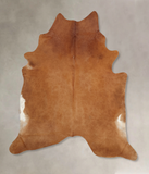 Solid Brown Cowhide Rug #B7987