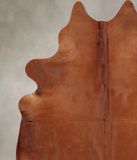 Solid Brown Cowhide Rug #B7988