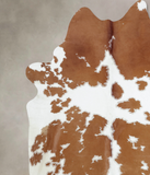 Brown and White Cowhide Rug #B8020