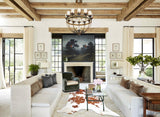 Brown and White Cowhide Rug #B8020