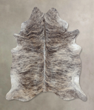 Grey Brindle Cowhide Rug #B8051