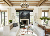 Brown and White Cowhide Rug #B8066