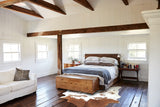 Brown and White Cowhide Rug #B8066