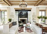 Brown and White Cowhide Rug #B8067