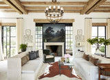 Brown and White Regular Cowhide Rug #B8070