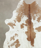Brown and White Cowhide Rug #B8110