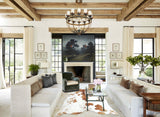 Brown and White Cowhide Rug #B8110