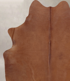 Solid Brown Cowhide Rug #B8208
