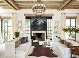 Solid Brown Cowhide Rug #B8209