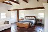 Solid Brown Cowhide Rug #B8209