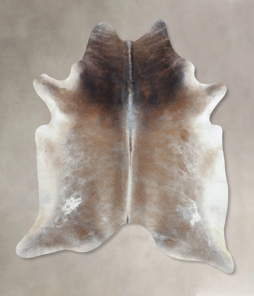 Grey with Beige Cowhide Rug #B8230