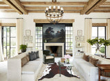 Chocolate and White Cowhide Rug #B8264