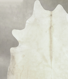 Solid White Cowhide Rug #B8270