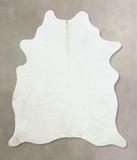 Solid White Cowhide Rug #B8283