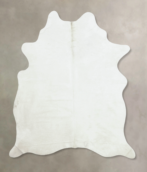 Solid White Cowhide Rug #B8283