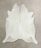 Solid White Cowhide Rug #B8308
