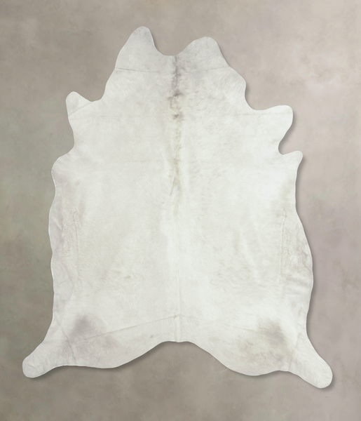 Solid White Cowhide Rug #B8308