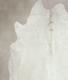 Solid White Cowhide Rug #B8308