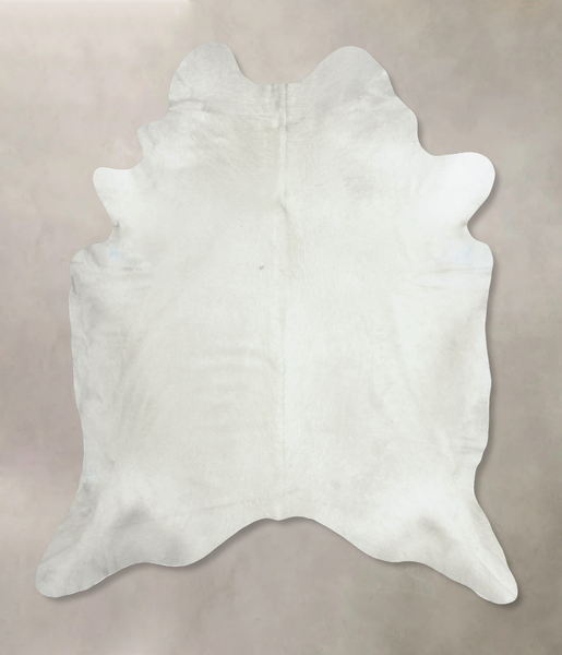 Solid White Cowhide Rug #B8310