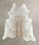 Grey with Beige Cowhide Rug #B8338