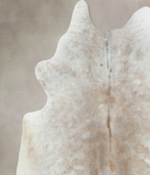 Grey with Beige Cowhide Rug #B8338
