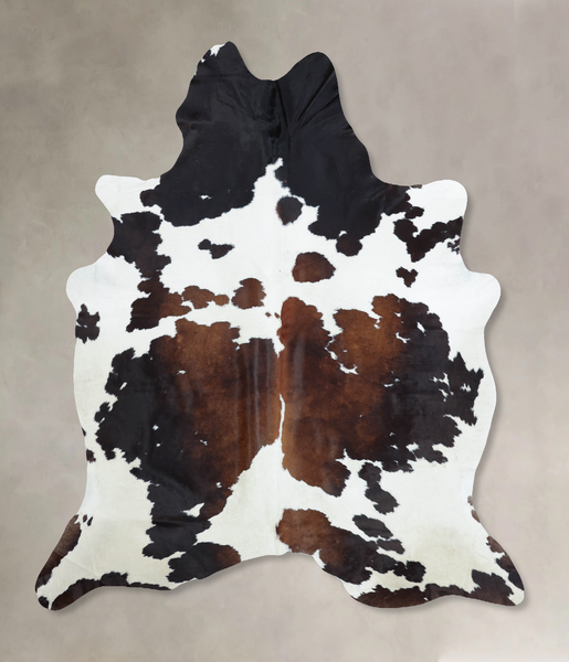 Chocolate and White Cowhide Rug #B8354