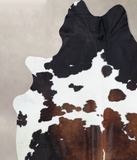 Chocolate and White Cowhide Rug #B8354