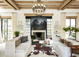 Brown and White Cowhide Rug #B8363