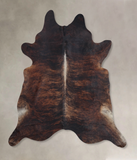 Dark Brindle Cowhide Rug #B8372