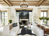 Black and White Cowhide Rug #B8377