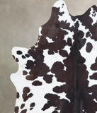 Chocolate and White Cowhide Rug #B8382