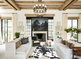 Chocolate and White Cowhide Rug #B8382