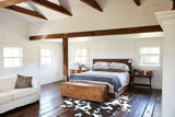 Chocolate and White Cowhide Rug #B8382