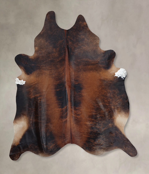 Dark Brindle Cowhide Rug #B8406