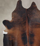 Dark Brindle Cowhide Rug #B8406