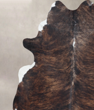 Dark Brindle Cowhide Rug #B8407