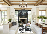Black and White Cowhide Rug #B8418