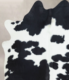 Black and White Cowhide Rug #B8458